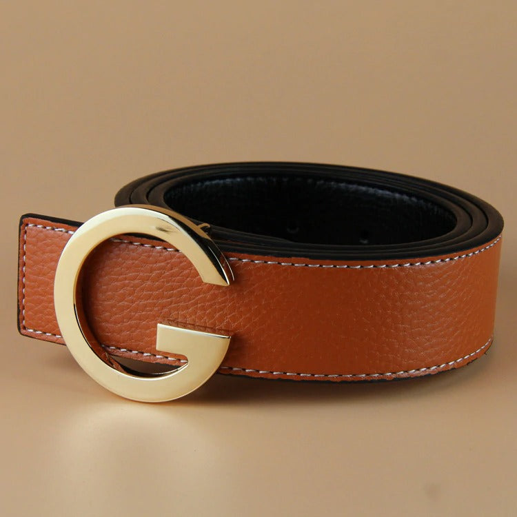 High Quality G Letter buckle Belt For Men-JonasParamount