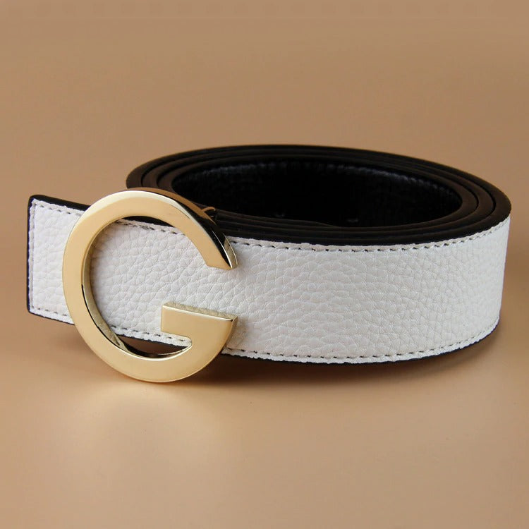 High Quality G Letter buckle Belt For Men-JonasParamount