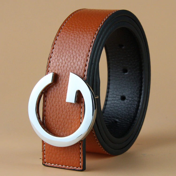 High Quality G Letter buckle Belt For Men-JonasParamount