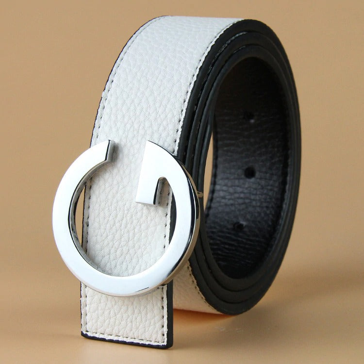 High Quality G Letter buckle Belt For Men-JonasParamount