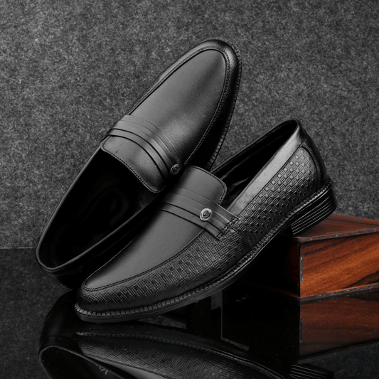 Trendy Formal Genuine Leather Slip-on Shoes For Men's -JonasParamount