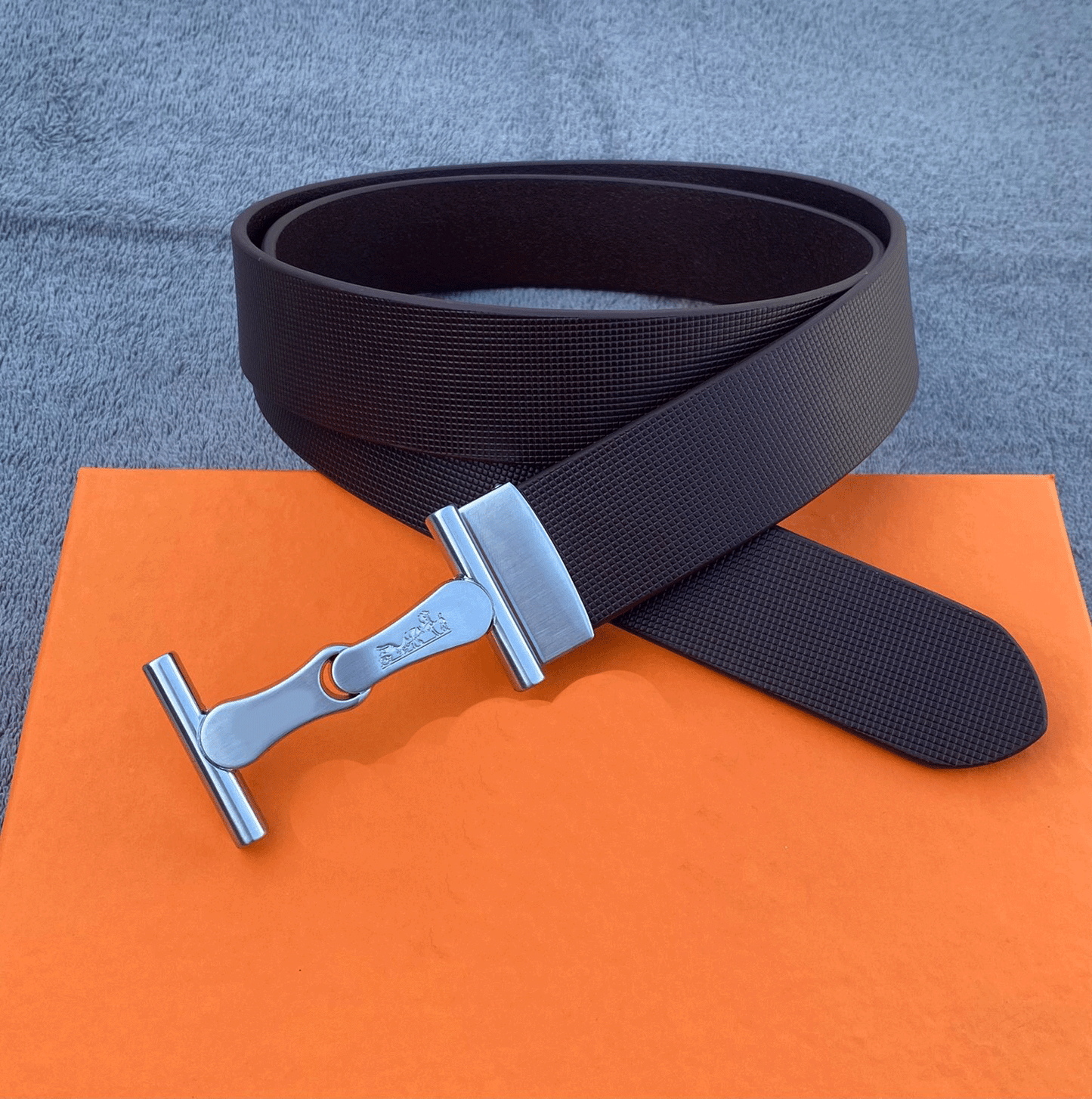 Trendy H Letter Leather Strap Belt For Men's-JonasParamount
