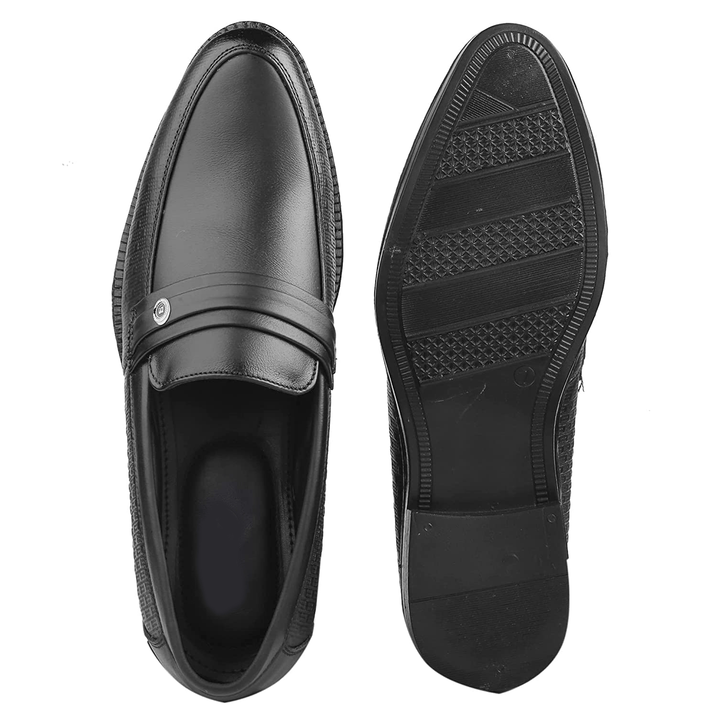Trendy Formal Genuine Leather Slip-on Shoes For Men's -JonasParamount